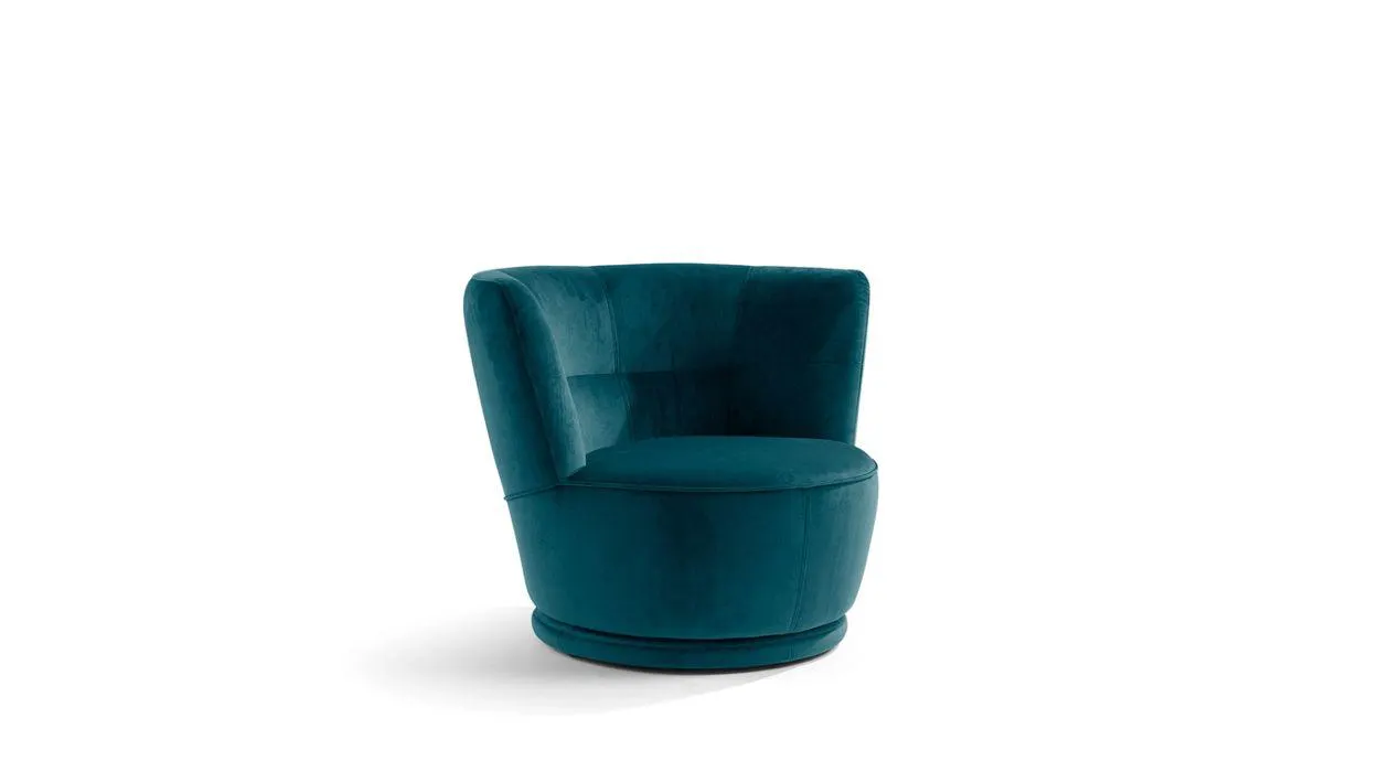Sky Fauteuil pivotant en microfibre