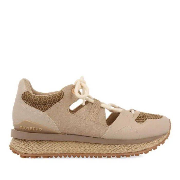 Milot women's semi-open beige sneakers