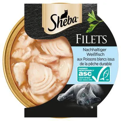 Filetes de Sheba Feine 16 x 60 g de comida húmida para gatos