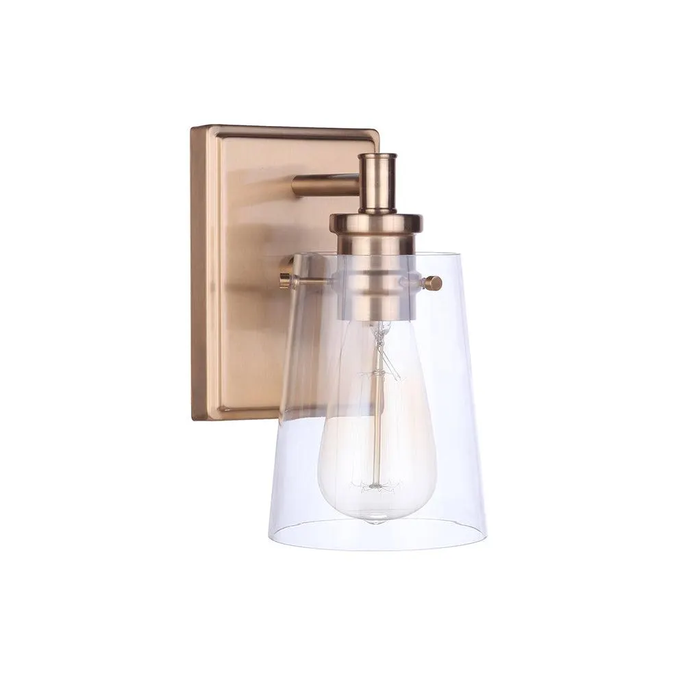 Mia 1 Light Wall Sconce - Brass