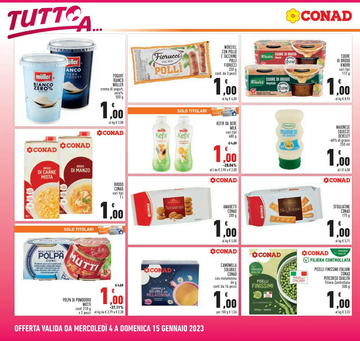 Conad Volantino attuale da 4 gennaio a 1 febbraio di 2024 - Pagina del volantino 2