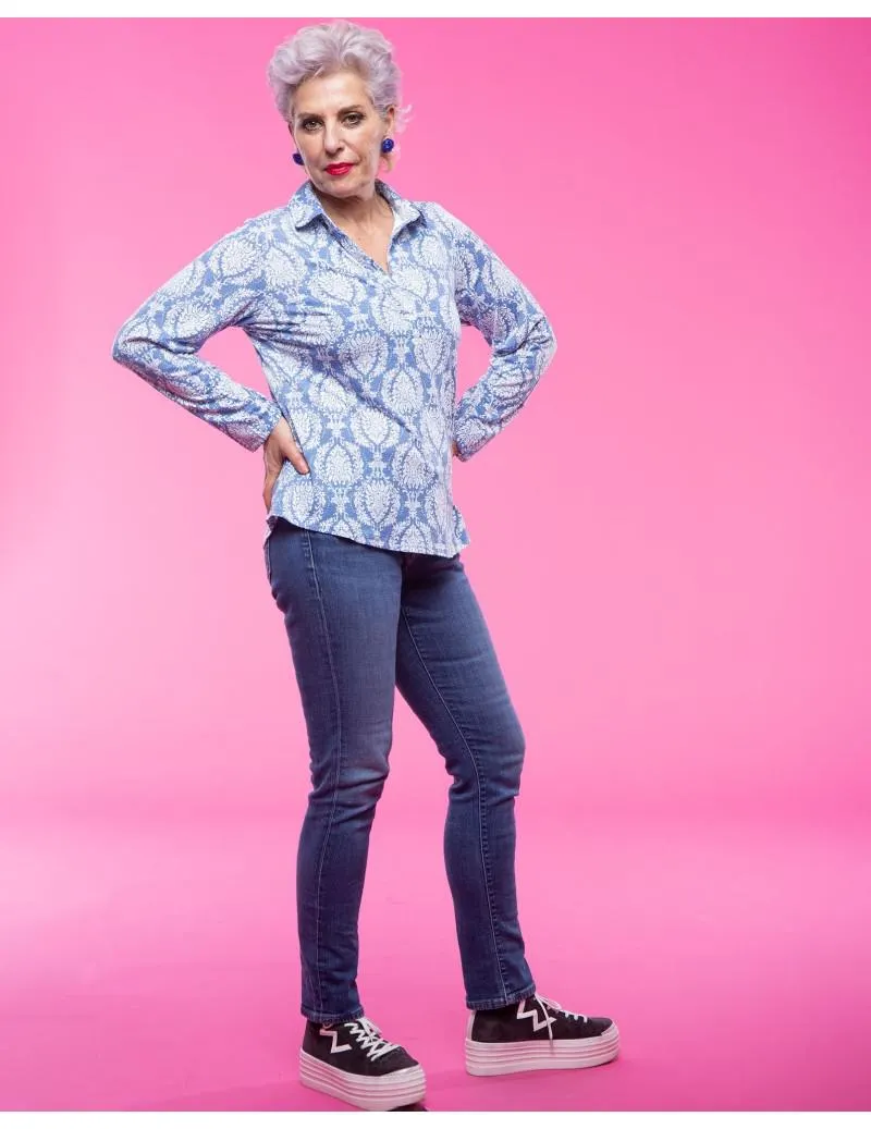 CAMISETA POLO ORNAMENTAL