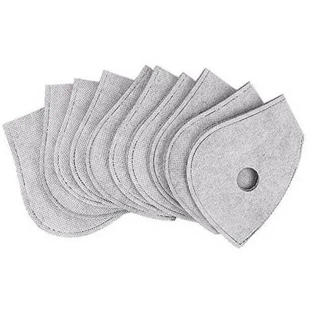 Activated Carbon Riding Mask filter(pack of 7)