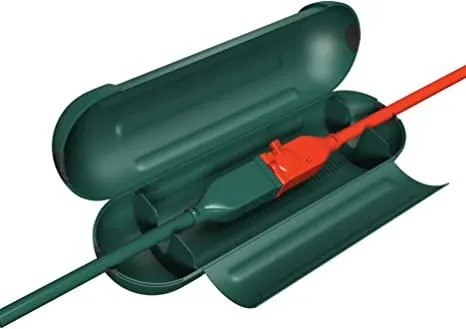 Stanley 59390 EZ Protect Outdoor Power Cord Protection Connector Box, Green