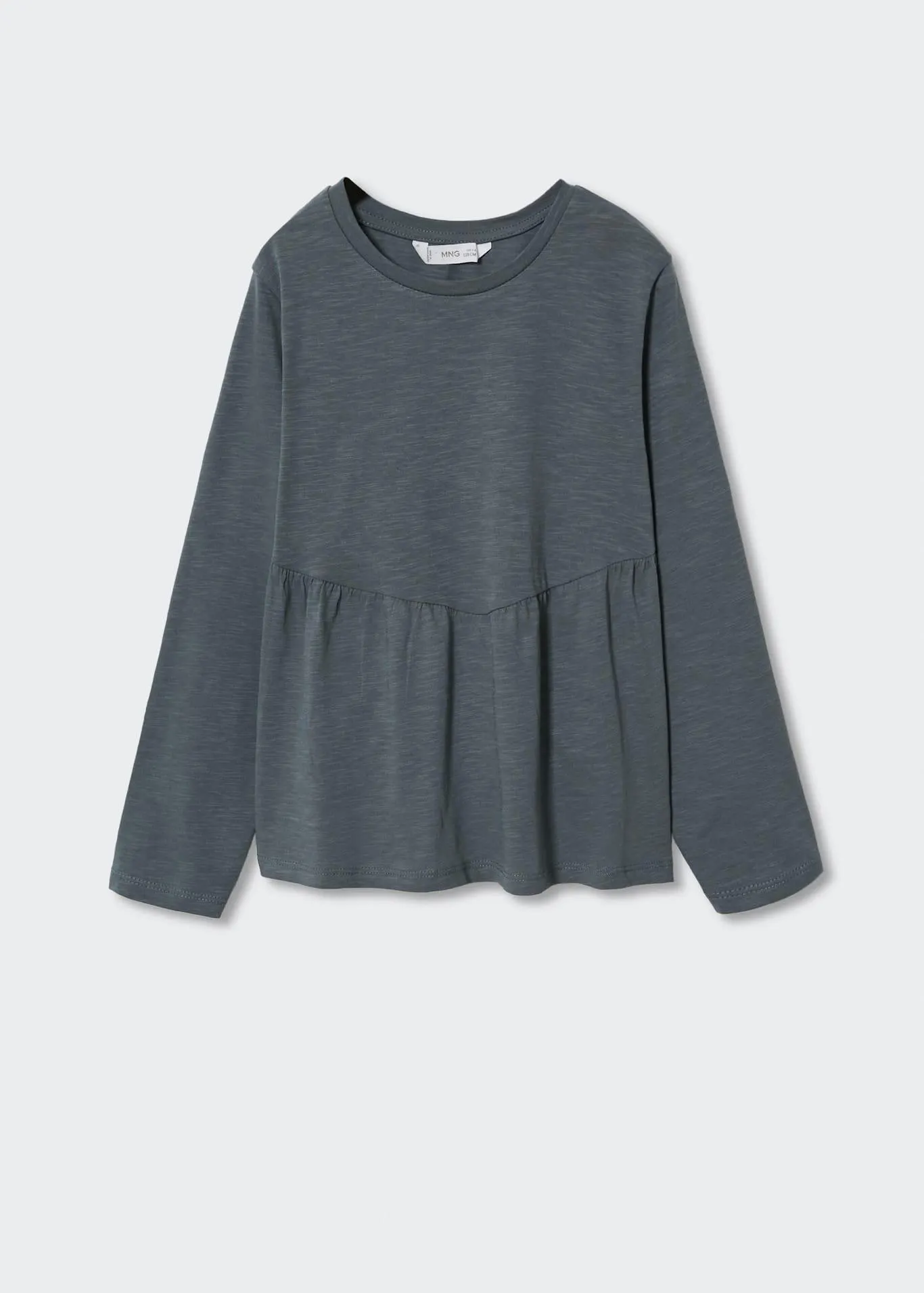 Volanlı uzun kollu tişört