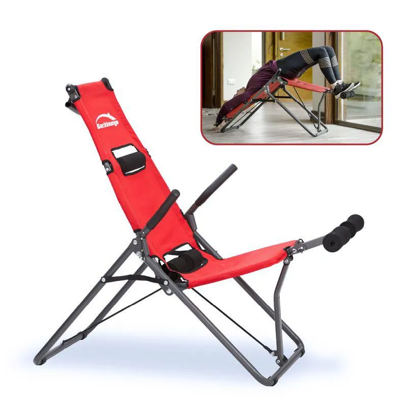 SILLA DE ESTIRAMIENTO PARA CUELLO Y ESPALDA Y EJERCITAR EL ABDOMEN BACKLOUNGE.