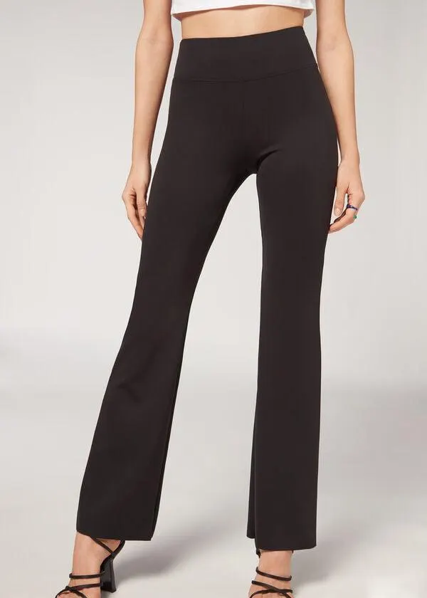 Leggings a Zampa Soft Touch Confortevoli