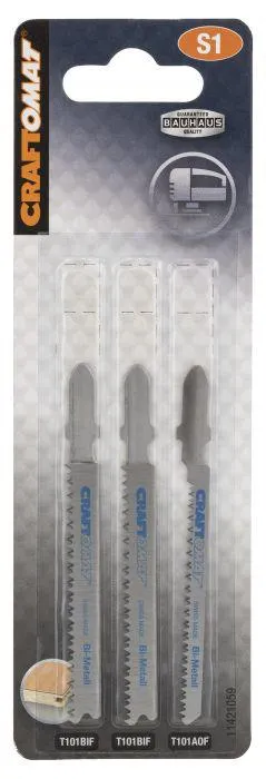 Pistosahanteräsarja Craftomat Laminaatille 3-Os