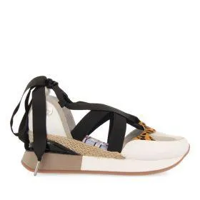 WHITE ESPADRILLES SNEAKERS FOR WOMEN ESCAZU
