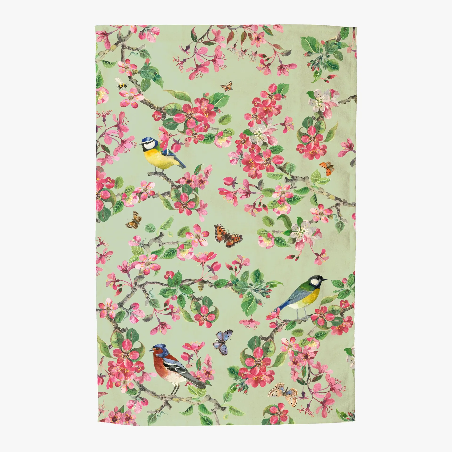 Blossom Listen to the Birds Tea Towel