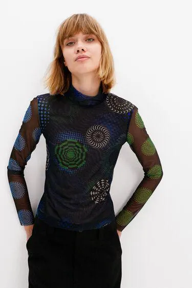 Tulle circles T-shirt