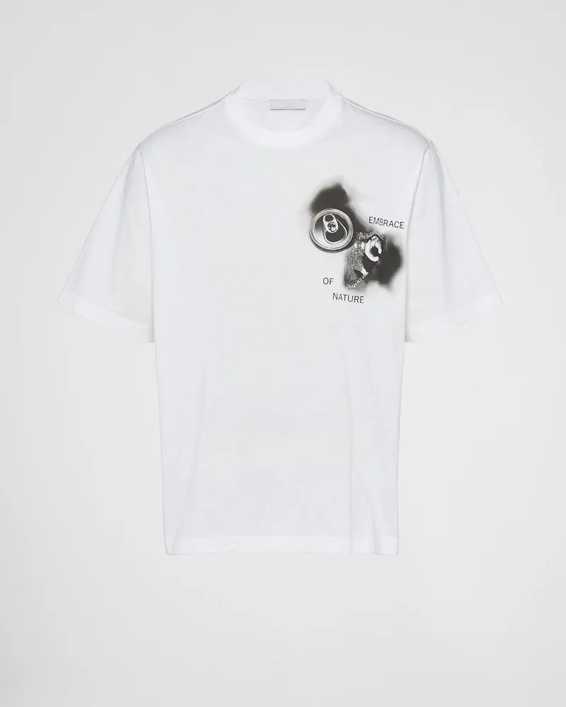 Printed cotton T-shirt