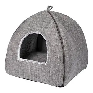 Pets at Home Luxury Igloo Cat Bed Grey
