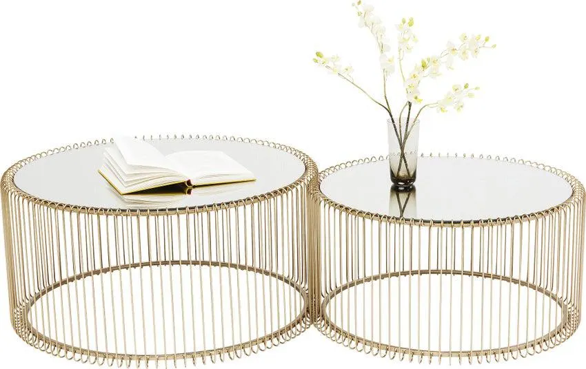 Couchtisch Wire Brass (2/Set)