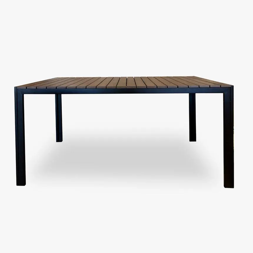 Mesa de jantar castanha 150x50x74 cm LOMBOK