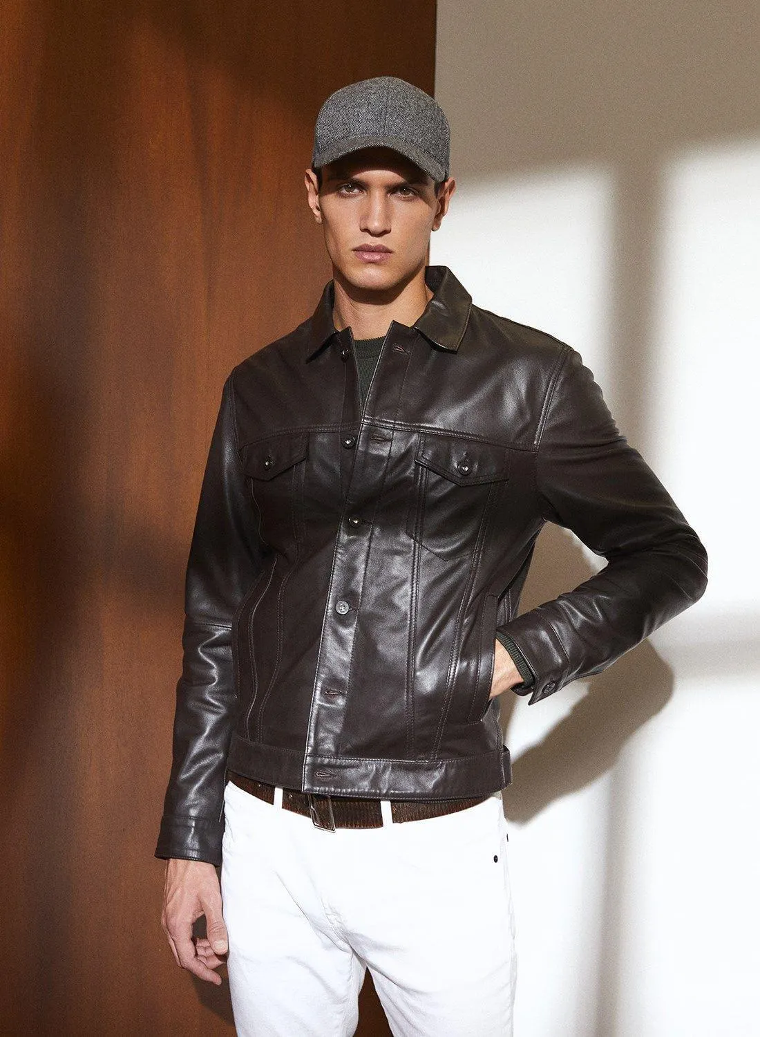 Campera cuero vaquera