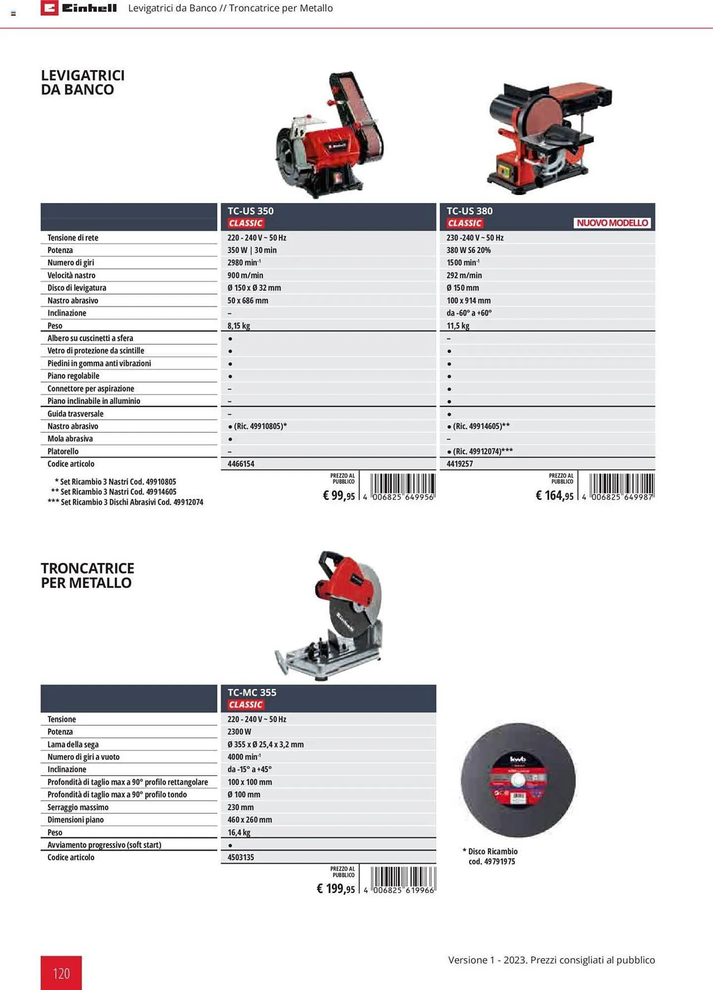 Volantino Einhell da 1 febbraio a 31 dicembre di 2023 - Pagina del volantino 120