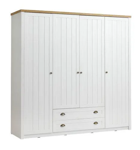 Armario MARKSKEL 212x210 blanco/roble