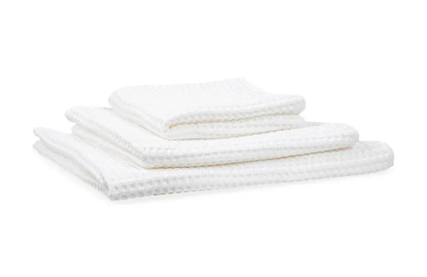 Waffle Towel White
