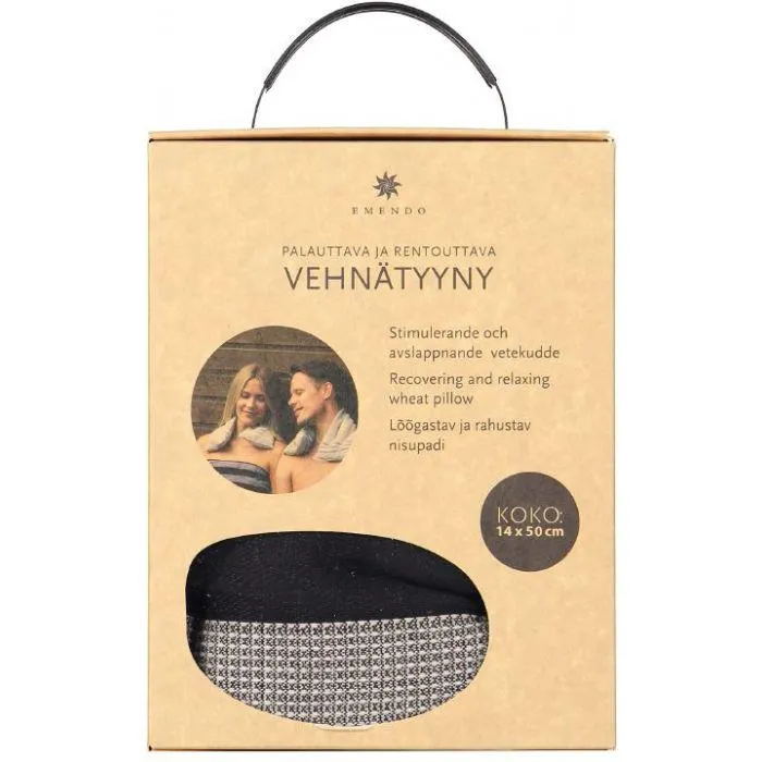 Pieni vehnätyyny musta vohveli