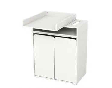 Fasciatoio con armadio a 2 ante