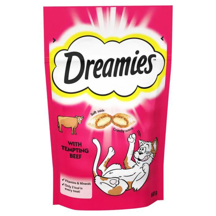 Dreamies Cat Treats With Beef 60g