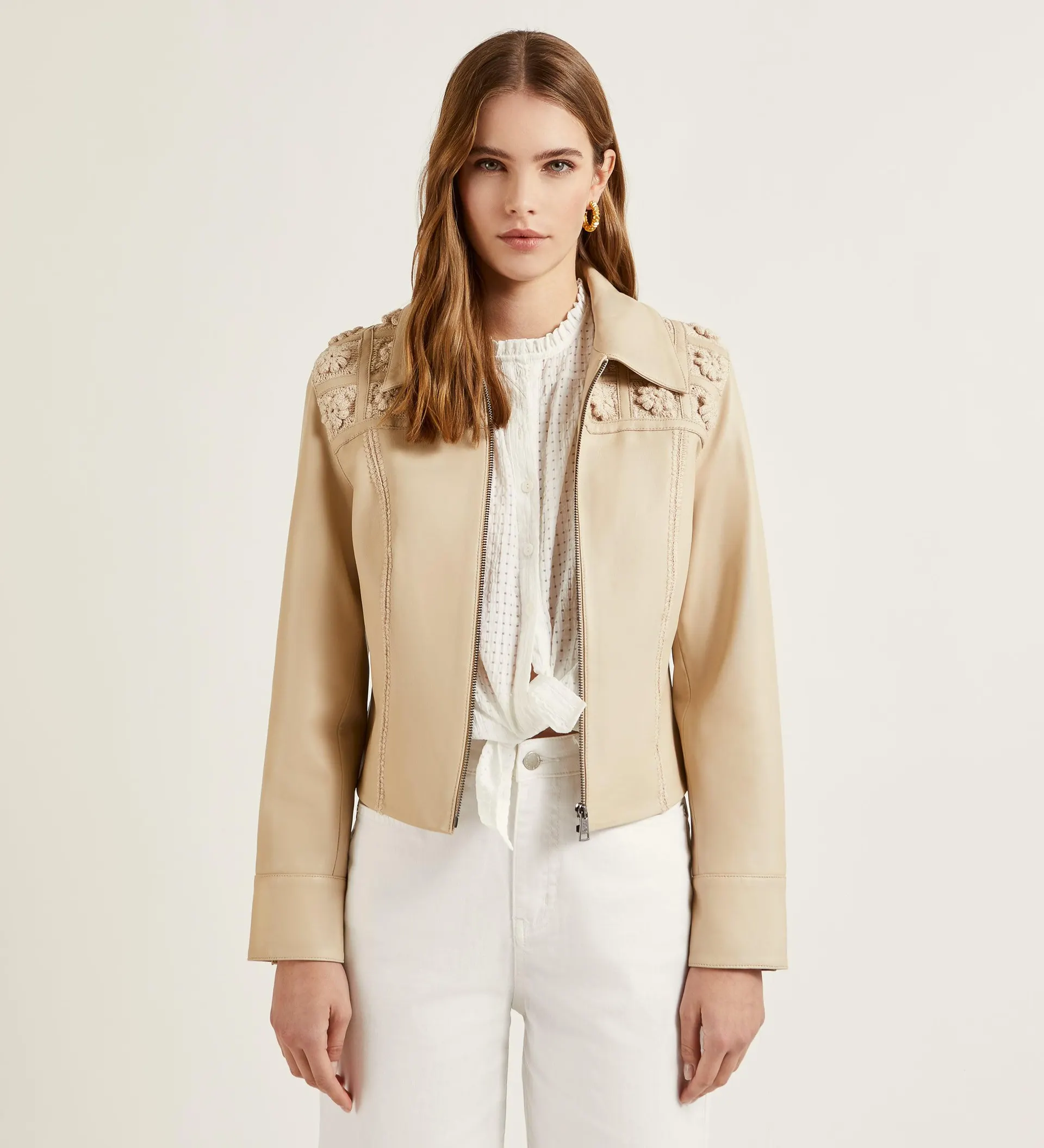 Cazadora napa crochet