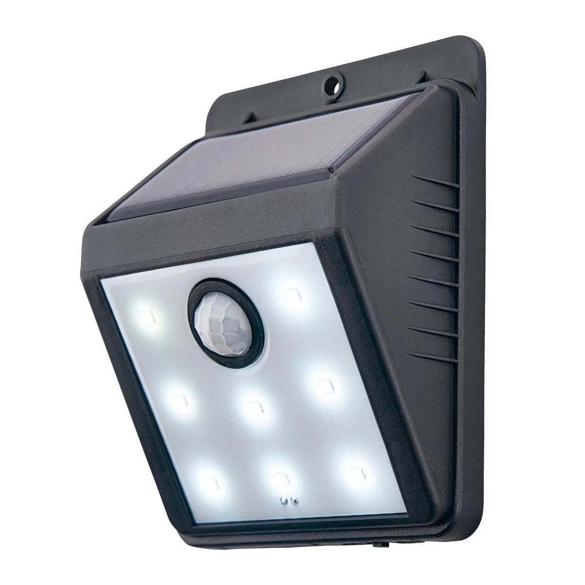 115 Lumen Wall Mount Solar Security Light, Black