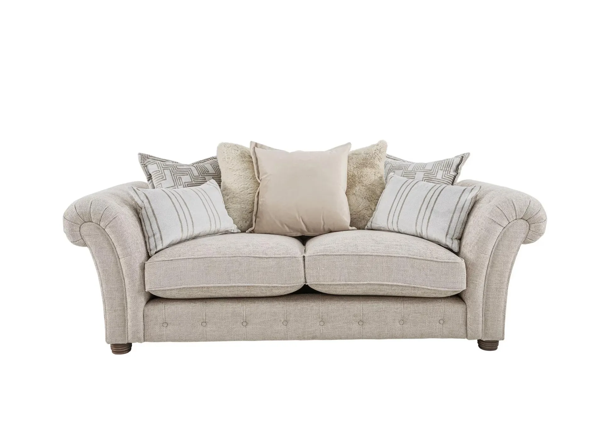 Oyster Bay 3 Seater Fabric Scatterback Sofa