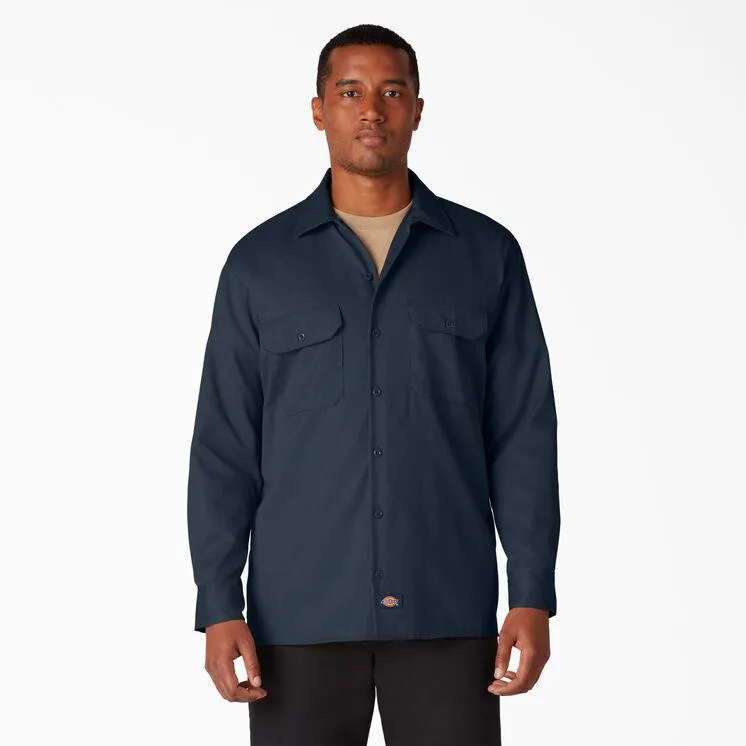 Long Sleeve Work Shirt, Dark Navy