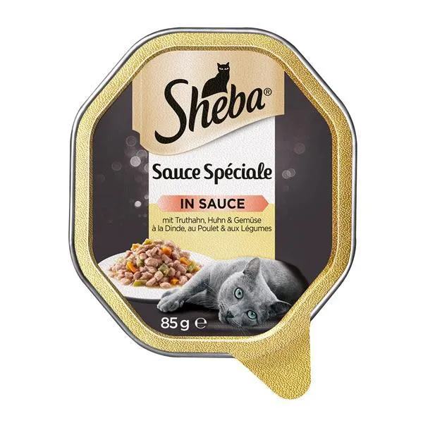 Sheba Sauce Spéciale mit Truthahn und Gemüse