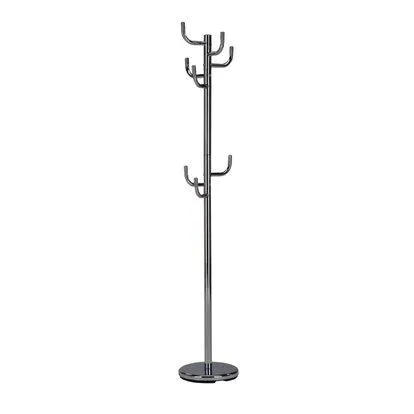 Piantana appendiabiti in metallo satinato H 172 cm