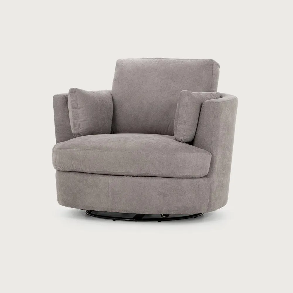 Macey Swivel Chair, Storm