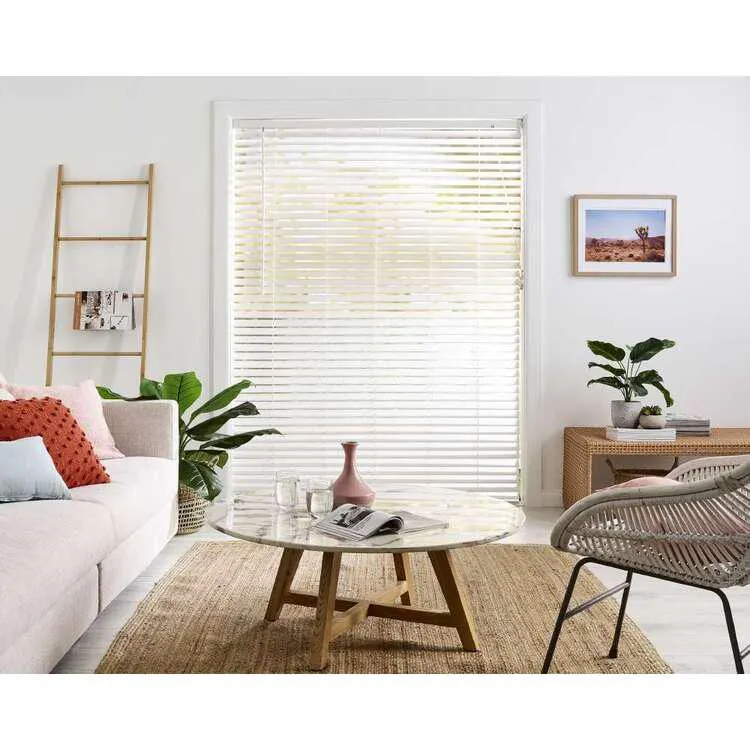 Windowshade 50 mm Fresh White Wood Venetian Blind Fresh White
