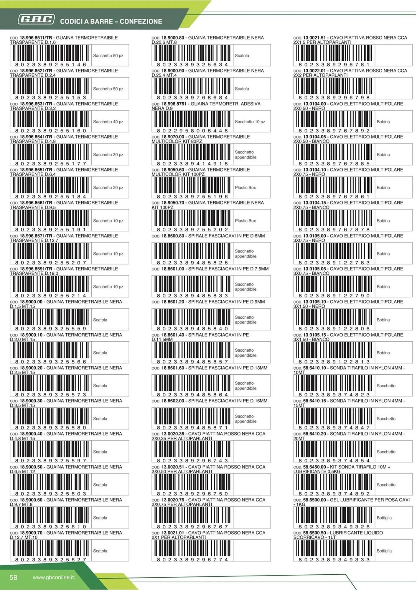 Volantino Gbc da 21 febbraio a 31 dicembre di 2023 - Pagina del volantino 58