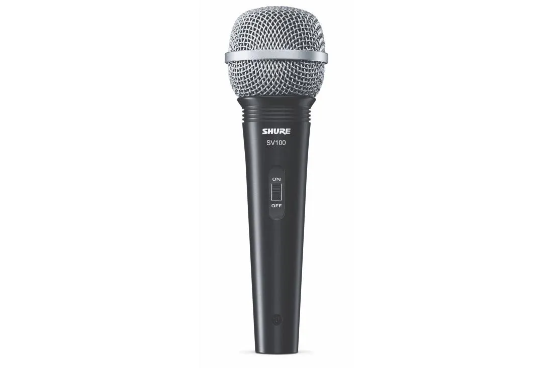 SV100 Cardioid Dynamic Microphone with On-Off Switch and XLR Cable