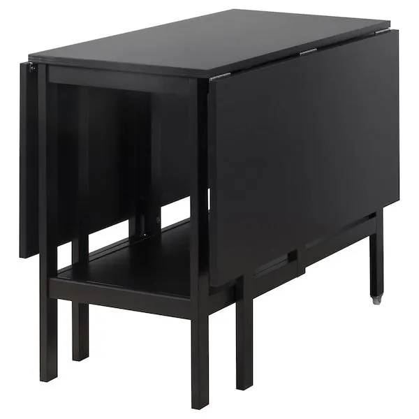 Tavolo con ribalte, nero,