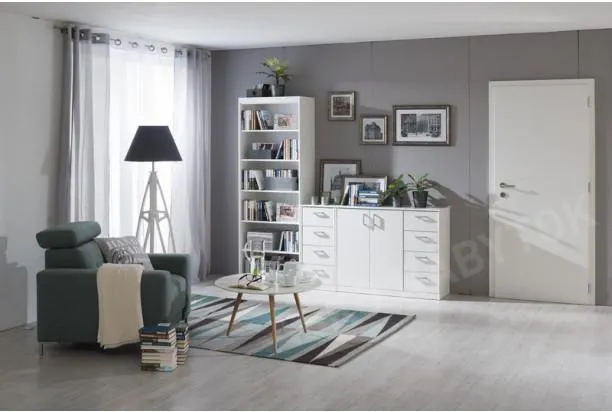 Úzká komoda Mega 139, biela