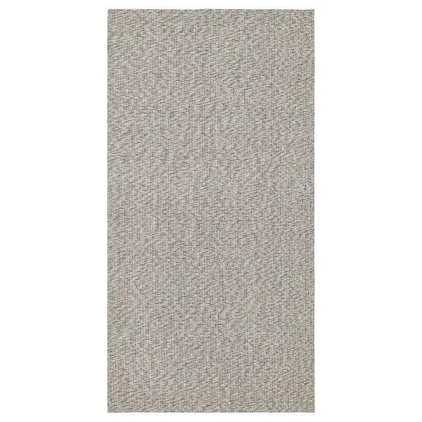 Rug, flatwoven, black/natural,