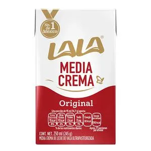 MEDIA CREMA LALA TETRA 250 ML.