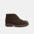 Botines de cordones de hombre de ante