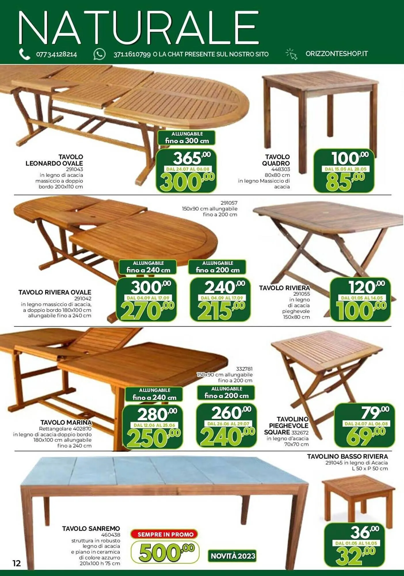Volantino Orizzonte da 11 aprile a 1 ottobre di 2023 - Pagina del volantino 12