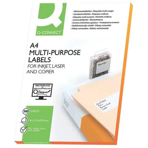 Universaletiketten 105x37 mm weiß Q-CONNECT KF10654