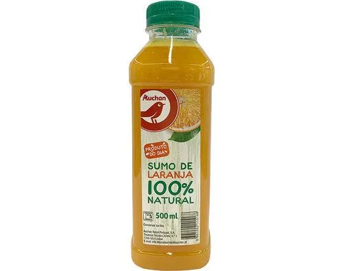 sumo de laranja auchan 500 ml