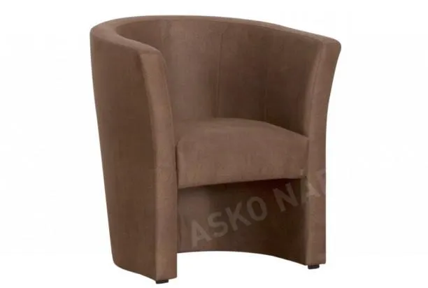 Kreslo Mini, hnedá látka