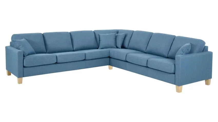 JESPER-kulmasohva 3K3, Stark-kangas, sininen