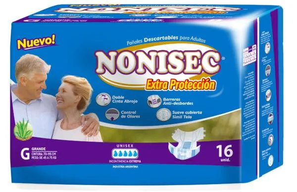 Pañales Nonisec Elastizados Unisex G