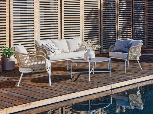 Set lounge DYVIG 5 posti asc. rap. bian.