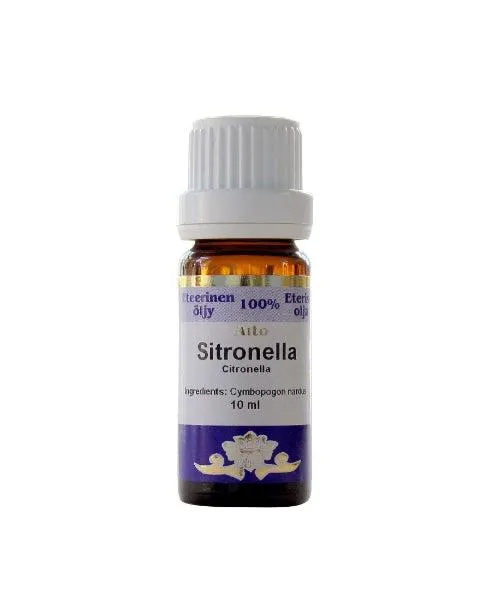 Sitronella, eteerinen öljy, 10 ml