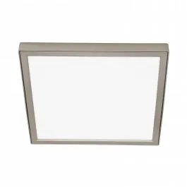 FARETTO INCASSO MANOA METALLO SILVER 17,3x17,3 CM LED 15W IP44 LUCE CALDA E NATURALE